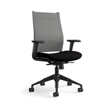 Load image into Gallery viewer, Sitonit office chairs - Wit task seating - gray mesh - black fabric - frt 45 view - home office chair - chicagoofficechair.com - naperville - aurora - chicago - elgin - elmhurst - schaumburg