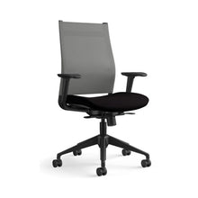 Load image into Gallery viewer, Sitonit office chairs - Wit task seating - gray mesh - black fabric - frt 45 view - home office chair - chicagoofficechair.com - naperville - aurora - chicago - elgin - elmhurst - schaumburg 