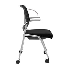 Load image into Gallery viewer, beniia office furniture Artii Multi-purpose nesting chair flip-up armrests antimicrobial treatment on seat and mesh backrest oversized casters simple design modern- ChicagoOfficeChair.com