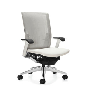 Global G20 desk chair designer office furniture gray mesh gray upholstery globaltotaloffice.com