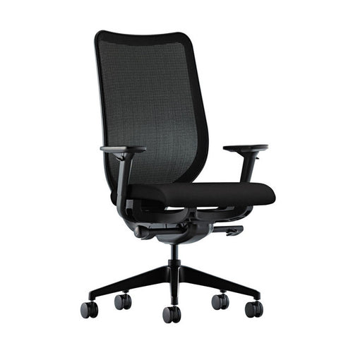 HON Office furniture - Nucleus ergonomic management chair - black mesh - black frame - adjustable chair - chicagoofficechair.com - chicago home office - naperville - aurora - schaumburg- elmhurst